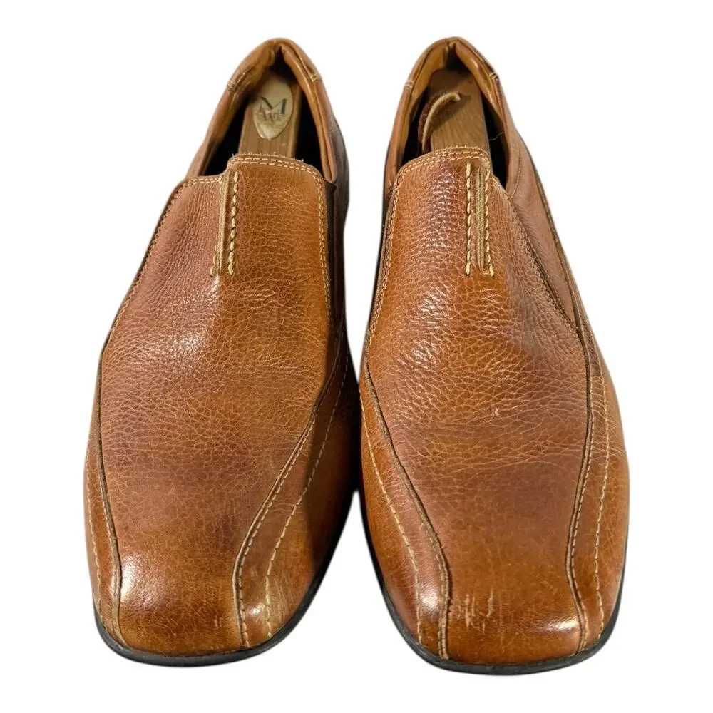 PUSH Footwear Utah Men’s Size 8.5 D Brown Slip-On Loafers Comfort Walking Shoes
